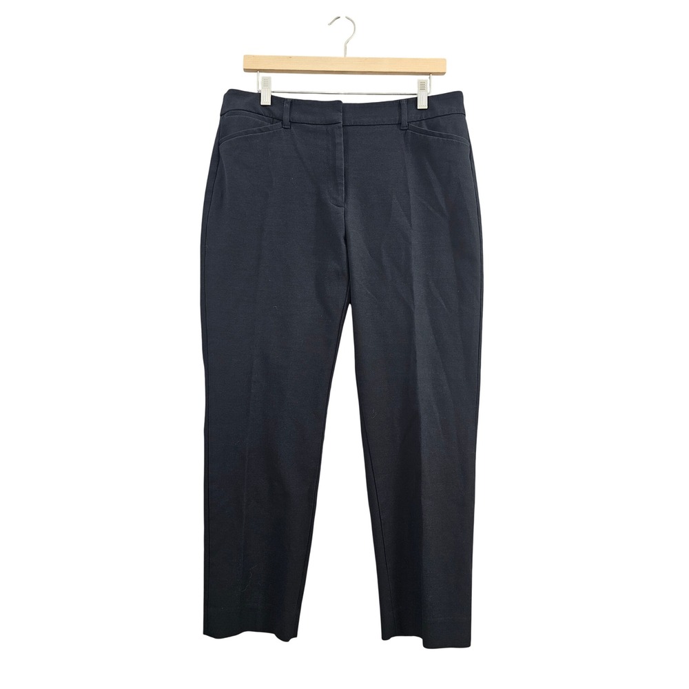 White House Black Market The Slim Ankle Pants Womens 12 Black Stretch Trousers